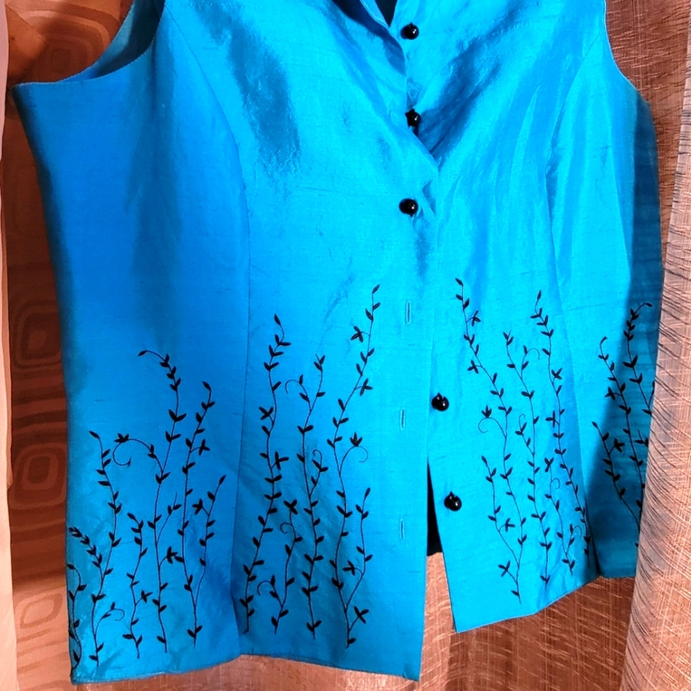 Silkland Button Front Shell